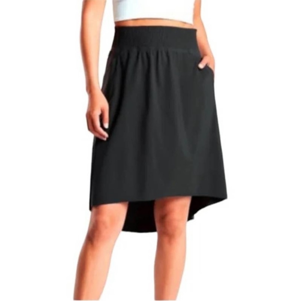 Athleta Black Cosmic Skirt w/ High-Low Hem- Size S